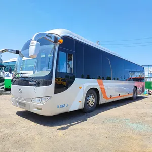 Bus Coach 51 kursi bekas harga Bus kota pelatih mewah Kinglong bekas untuk dijual di Periksa