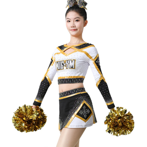 Alibaba.com上の高品質な黒と黄色のチアリーディング制服メーカーと黒