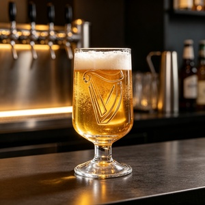 Copa <span class=keywords><strong>de</strong></span> Cerveza con Tallo <span class=keywords><strong>de</strong></span> 360 ml, con Patrón <span class=keywords><strong>de</strong></span> Arpa en Relieve, Estilo <span class=keywords><strong>Guinness</strong></span>, para Cerveza Stout, para Bar, Hogar, Venta al por Mayor - Product Image 4