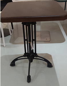 Plateau de table carré contemporain en placage de bois naturel durable avec finition peinte |   Table de restaurant sur mesure en gros - Product Image 3