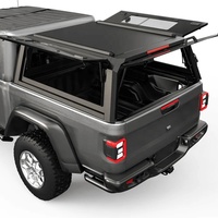 Capot de camion robuste à charge statique de 1100 lb pour Toyota Tacoma 5 pieds avec fenêtre latérale coulissante, coque rigide de camping avec toit