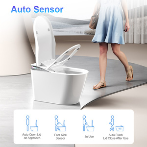 Toilette intelligente haut de gamme à rotation à 180 degrés, avec bouclier de mousse intégré, certifiée CUPC ETL, nettoyage en profondeur, télécommande, siphon en S - Product Image 4