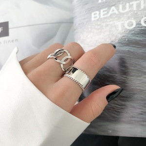 S925 Sterling Silver <b>Ring</b> Geometric Hollow Band <b>Open</b> Design Unisex Everyday Wear - Product Image 5