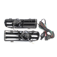 Juego de Luces Antiniebla para Rejilla de Parachoques Delantero con Lente Transparente y Luz Azul/Amarilla para VW Golf 4 98-05 1J0853665B 1J0853666B