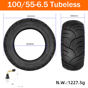 Ventes directes d'usine Ulip 100/55-6.5 Pneu sans chambre à air 90/65-6.5 Pneu à vide épaissi résistant à l'usure avec valve pour Escooter - Product Image 2