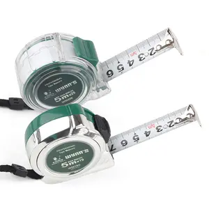 Mejor venta Durable 3m/5m/7,5 m/10m Longitud de cinta con clip para el cinturón y cinta para retráctil cinta de medición