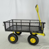 Chariot de jardin en maille Chariot utilitaire pliant Chariot de jardin en maille Chariot à benne basculante de jardin avec côtés amovibles