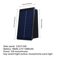 Lampe murale solaire LED carrée étanche Dingdian pour extérieur, éclairage mural chaud, éclairage haut et bas, décoration murale pour jardin, villa, maison
