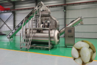 1-3Ton/H Automatische Chips Machine Stoom Peeling Hydro Snijden Frietjes Bevroren Frietjes Productielijn