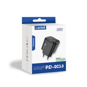 <span class=keywords><strong>Bloc</strong></span> <span class=keywords><strong>chargeur</strong></span> USB C Cantell avec câble, <span class=keywords><strong>chargeur</strong></span> mural double port Type C, charge rapide PD 20W, adaptateur secteur cube pour <span class=keywords><strong>iPhone</strong></span> Samsung - Product Image 1