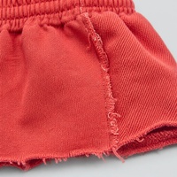 Shorts mi-longs personnalisés pour hommes, en molleton bouclette délavé à l'acide, coupe et couture déchirées, pour l'été