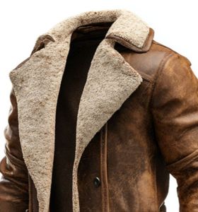 Nuova Giacca Lunga Invernale 2026 da <span class=keywords><strong>Uomo</strong></span> in Stile Retrò Europeo, in Camoscio <span class=keywords><strong>Marrone</strong></span> per Autunno/Inverno - Product Image 2