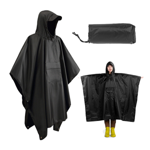 أزياء في الهواء الطلق البوليستر بو طلاء المعطف للرجال والنساء المشي لمسافات طويلة تسلق معطف واق من المطر السفر - Product Image 1