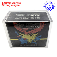 Boîte de protection en acrylique résistante aux UV personnalisée pour Magic the Gathering ETB Elite Trainer Box TCG 151 Acrylic Edge Case