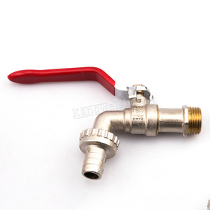 Grifo de Exterior Kangweishen de una Sola Manija, Grifo de Jardín de Latón Montado en la Pared con Palanca Roja Anticorrosión - Product Image 1