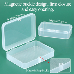 SUNSHING Factory Transparent Rectangle Electronics Component <b>Storage</b> <b>Box</b> Plastic Game Card Container Custom Medium Battery Case - Product Image 3