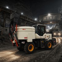 Camion malaxeur à béton autochargeant 3m3, mini mobile autochargeant pour projet industriel