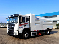 Camion balayeuse-laveuse électrique purement électrique de 8 tonnes |   Véhicule d'assainissement municipal à émissions zéro pour le lavage et le balayage