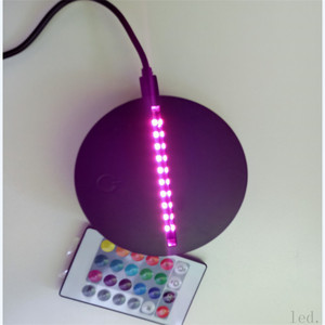 Personalized Design Touch <strong>Table</strong> Desk Lamp clear 3d Acrylic Abstract Led Dimmer Night Light Base for Valentine's Day Present - Product Image 5