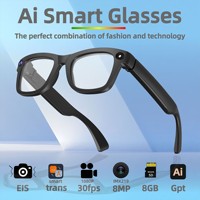 Lunettes Intelligentes à Approvisionnement Direct Usine 1080P 8MP avec Bouton Tactile, Stabilisation d'Image, Enregistrement Photo/Vidéo et IA