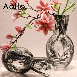 แจกันแก้วทรงไม่สมมาตรสไตล์หรูหราเบาๆ - Product Image 6