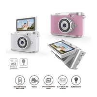 Appareil photo de poche pour enfants, écran IPS réversible à 180 degrés, 1,47 pouce, enregistrement vidéo 480P, vlog