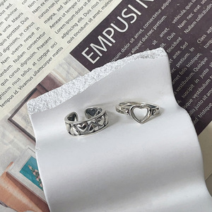 Yinruitai S925 Sterling Silver Heart <b>Open</b> <b>Ring</b> For Women Everyday Wear Jewelry Fine <b>Ring</b> - Product Image 3