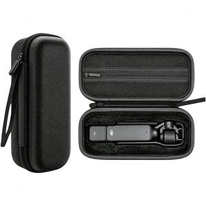Estuche de viaje para cámara de acción con carcasa rígida de EVA, espuma moldeada, bolsillo de malla, bolsa de transporte con cremallera, logotipo personalizado para accesorios de cámara. - Product Image 1
