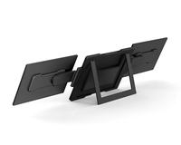 Extensor de Monitor Triple Portátil Plegable Ajustable de 15.6 Pulgadas IPS, Conexión de un Solo Cable para Todo Tipo de Laptops Tipo C