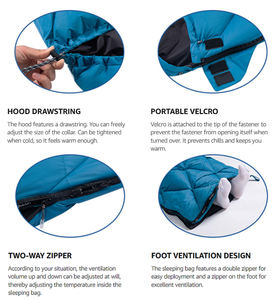 Sobre pluma <span class=keywords><strong>de</strong></span> plumón <span class=keywords><strong>de</strong></span> pato 650FP 4 estaciones <span class=keywords><strong>saco</strong></span> <span class=keywords><strong>de</strong></span> <span class=keywords><strong>dormir</strong></span> <span class=keywords><strong>de</strong></span> peso <span class=keywords><strong>ligero</strong></span> relleno <span class=keywords><strong>de</strong></span> plumón para viajes al aire libre Camping senderismo - Product Image 6