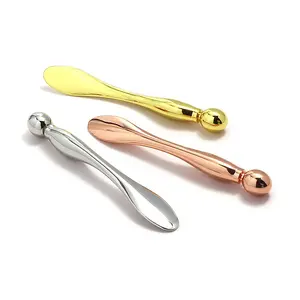 Multi-Function Skin Care Zinc Alloy Massage Tool Smooth Wrinkle Metal Eye Cream Applicator Mask Spatula Face Roller Spoons Stick