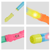 Canon à eau transparent avec effets de lumière LED jouet de pistolet à eau transparent pour les fêtes nocturnes à la piscine et les batailles d'eau d'été