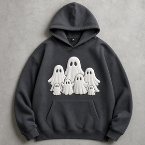 Sudadera con capucha de lujo y peso pesado, personalizada con servicio de impresión en relieve 3D para marcas de ropa urbana de alta gama. - Product Image 4