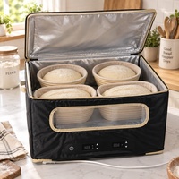 Boîte de levage de pâte électrique pliable avec contrôle de la température et minuterie pour boulangerie et pâtisserie maison