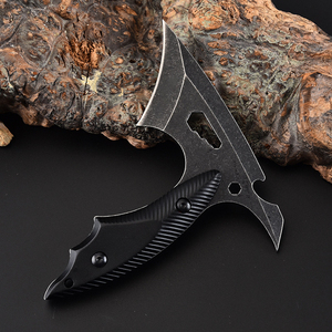 Cuchillo Táctico de Acero Inoxidable con Hoja de Punta de Lanza y Mango de Plástico, Cuchillo de Hoja Fija de Grado Industrial, Herramienta de Supervivencia para Exteriores - Product Image 4