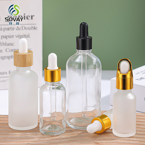 Venta al por Mayor <span class=keywords><strong>de</strong></span> Botellas <span class=keywords><strong>de</strong></span> Vidrio Transparente <span class=keywords><strong>de</strong></span> 30 ml para Aceites Esenciales con Gotero, Botellas con Gotero <span class=keywords><strong>de</strong></span> Aluminio Dorado y Negro - Product Image 5