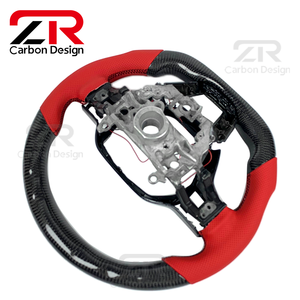 Accessoires intérieurs de voiture, volant sport personnalisé en fibre de carbone avec LED RPM pour Honda <span class=keywords><strong>Civic</strong></span> 11e génération, Acura Integra Type S - Product Image 6