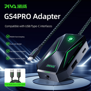 Adaptador de juego de teléfono Hub tipo C a USB, convertidor de 3,5mm DAC 2,4G PD60W, carga rápida, puente de Audio integrado, calidad de sonido sin pérdidas - Product Image 2