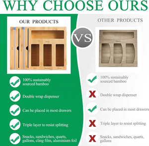 Chenzhu <span class=keywords><strong>contenitore</strong></span> pellicola trasparente per oggetti di bambù cassettiera per Laptop - Product Image 5