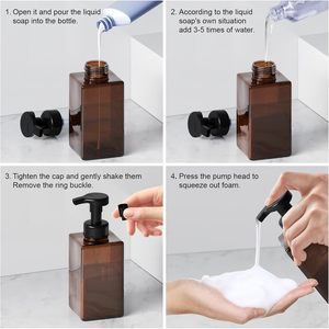 Square 200ml 300ml PETG Plastic <b>Pump</b> <b>Bottle</b> for Shower Gel Lotion Shampoo Multi Purpose Plastic <b>Bottle</b> - Product Image 4