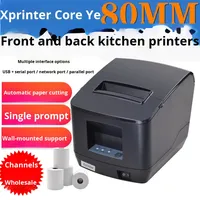 Imprimante thermique de reçus Xprinter XP-N200L 80 mm avec coupe-papier automatique, port USB et série, pour caisse enregistreuse et commande de cuisine