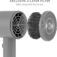 Diffuseur ionique professionnel 1200W à moteur DC, haute vitesse, vent puissant, compact, léger, pour salon, hôtel, usage domestique