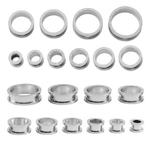 Diamond Fashion <span class=keywords><strong>Ear</strong></span> Gauge Body Piercing Double Flared <span class=keywords><strong>Ear</strong></span> Tunnel para hombres y mujeres - Product Image 5