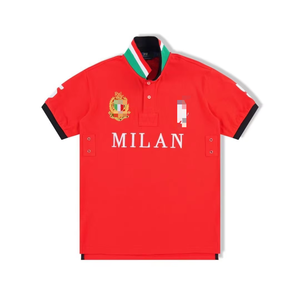 Camisa de Manga Corta para Hombre, 100% Algodón, Estilo Urbano de Verano, Cuello con Solapa, Diseño con Letras Bordadas, Casual, Transpirable, Talla Grande - Product Image 3