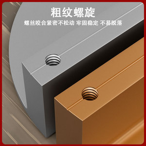 Furniture Handle Semi-Circular Aluminum Alloy Modern Cabinet <b>Door</b> <b>Knob</b> Easy Installation Wardrobe Kitchen Drawer - Product Image 4