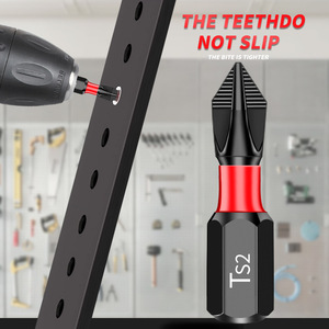 Guest Quality Phillips Impact Screwdriver Bit 25mm S2 Steel Magnetic Tip 1/4 Hex Shank Industrial Grade Black <b>Oxide</b> - Product Image 2