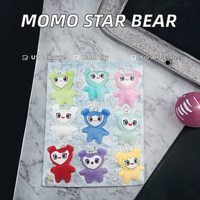 Momo Lovelys Vente en gros Peluche Super Star Bear coréenne en coton PP ultra doux, jouet anti-stress de dessin animé, pendentif porte-clés, mariage