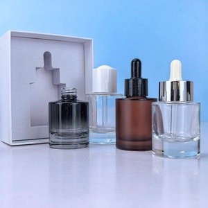 Flacon compte-gouttes en verre de luxe à revêtement couleur unique, 30 ml et 50 ml, pour sérum et lotion cosmétique, avec logo personnalisé – Prix usine - Product Image 3