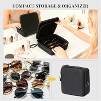 Étui à lunettes portable multi-lunettes pour les voyages, boîte de rangement protectrice en EVA moulé, étanche et rigide