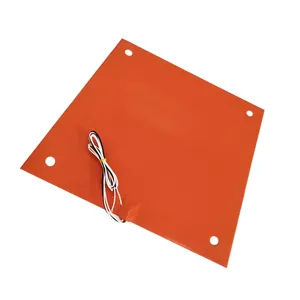 CE RoHS Certified 490x490mm 220V 500W silicone heater Bed with 4 Holes For Wanhao D12/500 FDM 3D Printer
